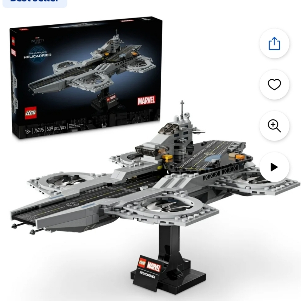 LEGO Marvel The Avengers Helicarrier Building Set for Ages 18+